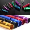 4 sztuki/zestaw Aluminiowy Sportowy Gwizdek Bezpieczeństwa Stop Mały Gwizdek Brelok Survival na Zewnątrz Kemping Awaryjny