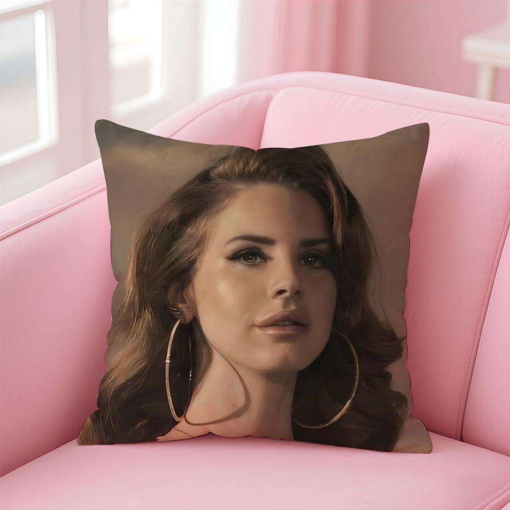 L-Lana Del Reys Kuddfodral Bekvämt Vändbart Kuddfodral Perfekt för Bil Soffa Sovrum & Mer
