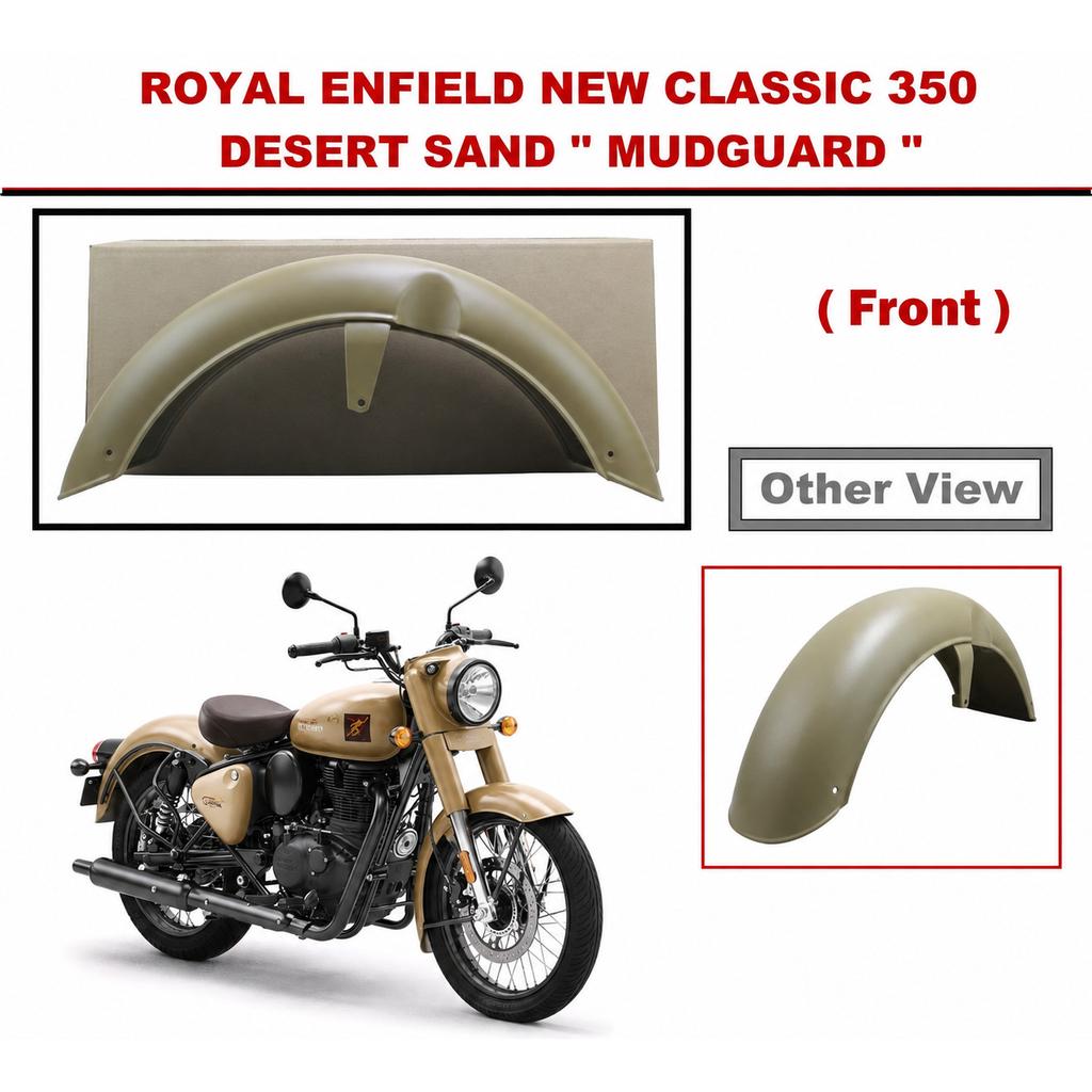 Royal Enfield New Classic 350 "Front Desert Sand Mudguard"