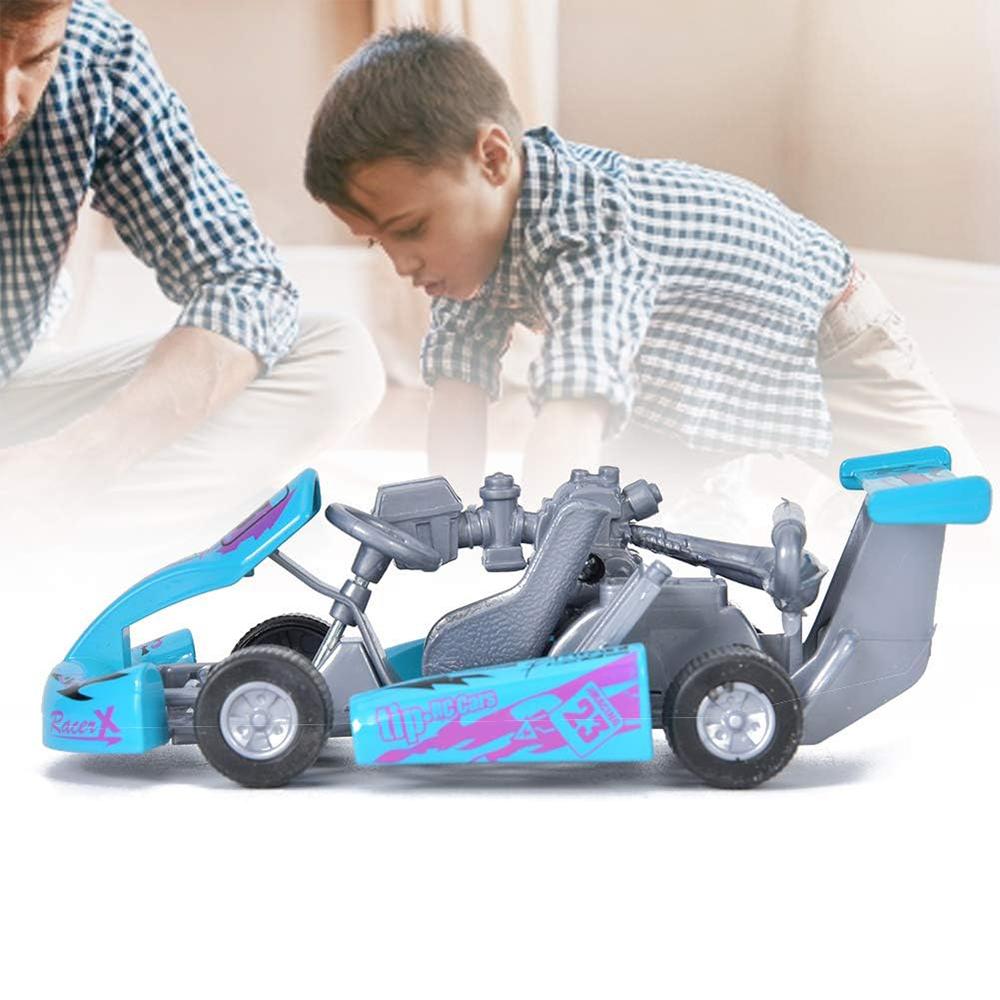 1/32 Scale Kid Model Car Toy, Baby Children Alloy Pull Back Racing Go-Kart Mini Car Vehicles Toys for Toddlers Boys Girls Christmas, New Year Gifts