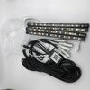 5PCS RGB LED Car Decor Neon With Foot Lamp integration Fiber Optical Strip Light