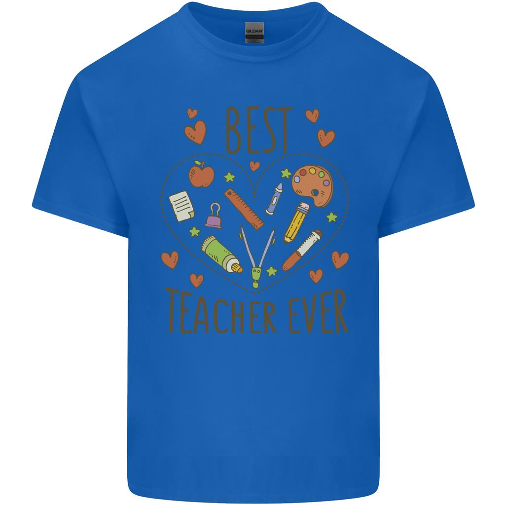 Best Teacher Ever Teaching Maths English Science Unisexs Light Cotton TShirt