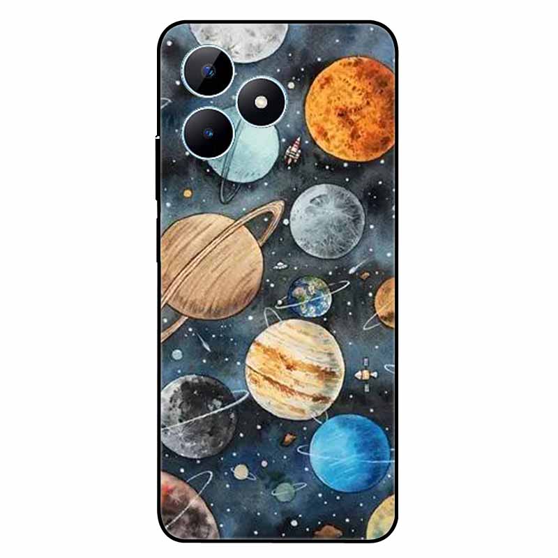 Funda For Realme Note 50 Case Silicone Soft Shockproof Cartoon TPU Phone Shell For Realme Note50 Cover Painted Cute Coque Note50