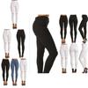 Damen Mode Einfarbig Skinny Lange Hosen Ausgeschnitten Sexy Hohe Taille Jeans Für Mühelosen Stil