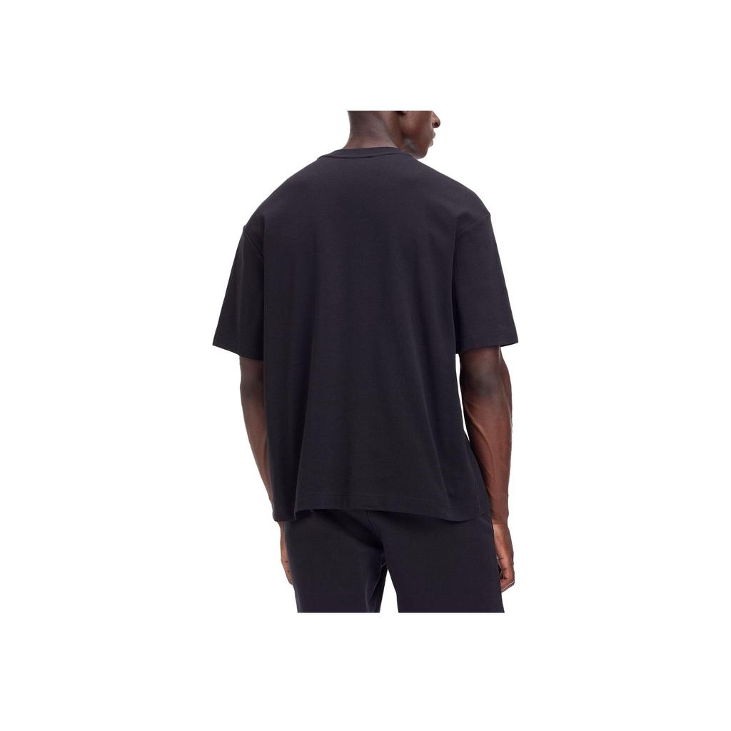 Calvin Klein SS23 Letter Logo Printed Crew Neck Short Sleeve T-Shirt Men Tops Black K10K111126