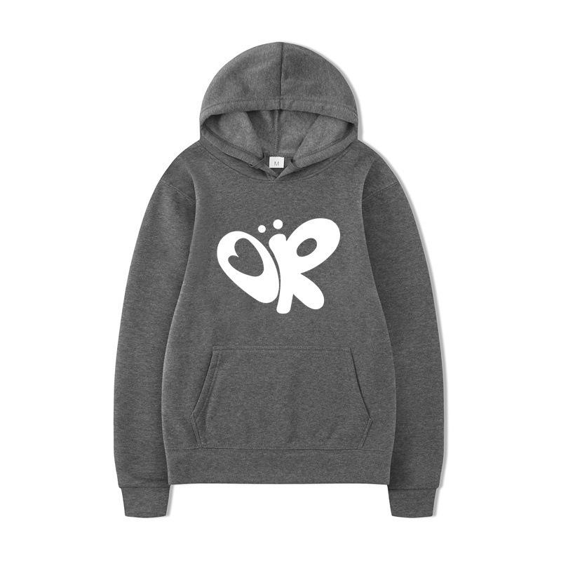 Brushed Sweater Printed Casual Pullover with Personalized Pattern Couple Casual Hooded Sweater