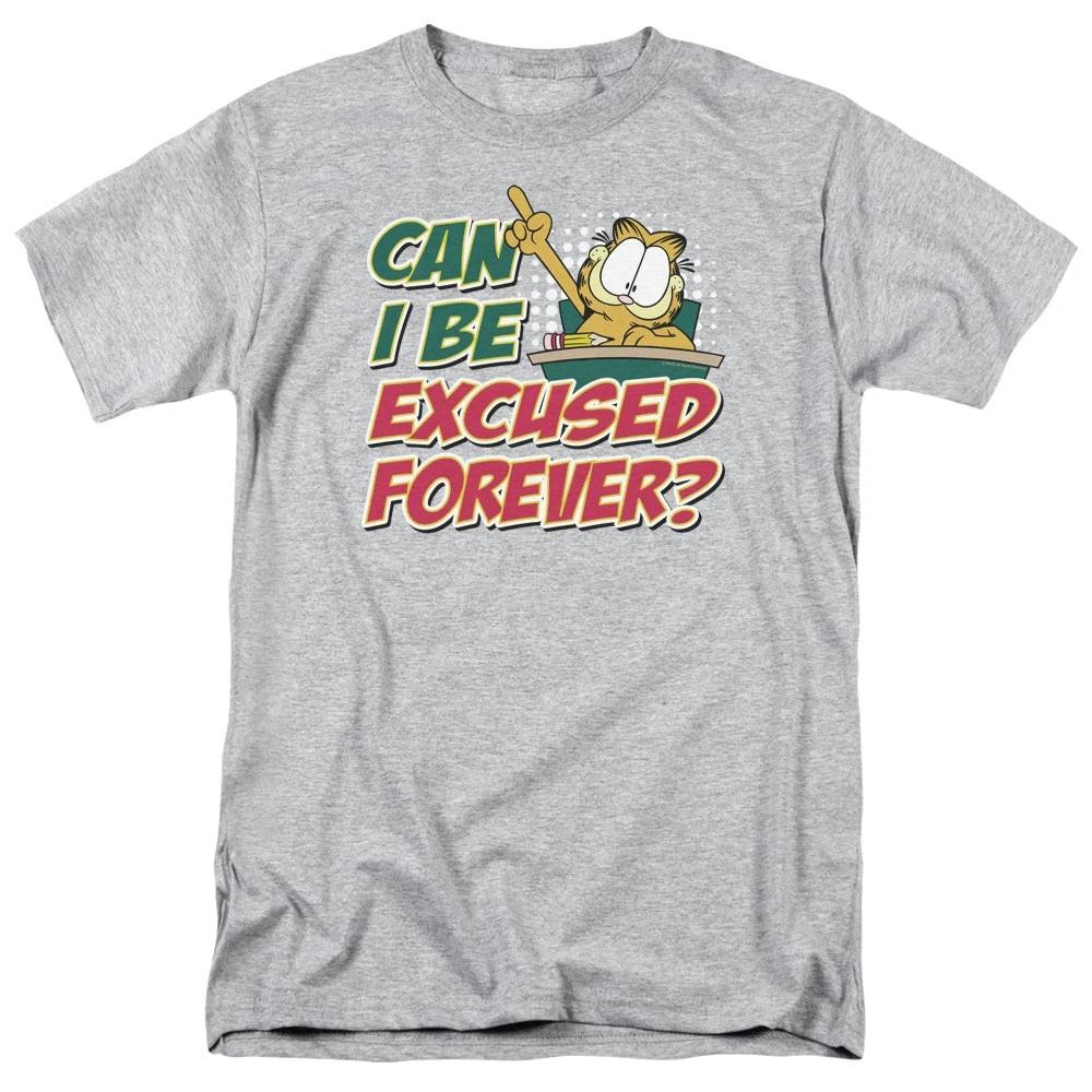 Garfield - Excused Forever - Unisex Short Sleeve Children s T-shirt - Gray 150