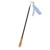 Cat Teaser Wand Retractable Interactive Cat Feather Toy with Bell for Cat KittenBlue