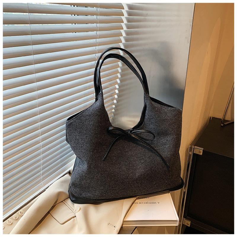

Bag Women s New Bow Splicing Bag Fashion Versatile Shoulder Bag Large Capacity Women s Underarm Bag чёрный