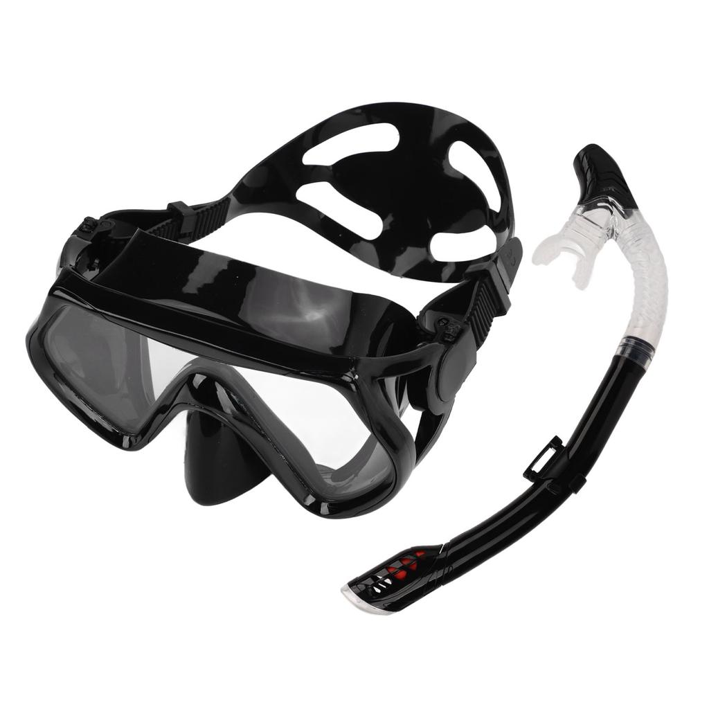 Adults Adjustable Snorkeling Set Snorkel Goggle Breathing Tube Set Adults Snorkeling Gear for Swimming Training