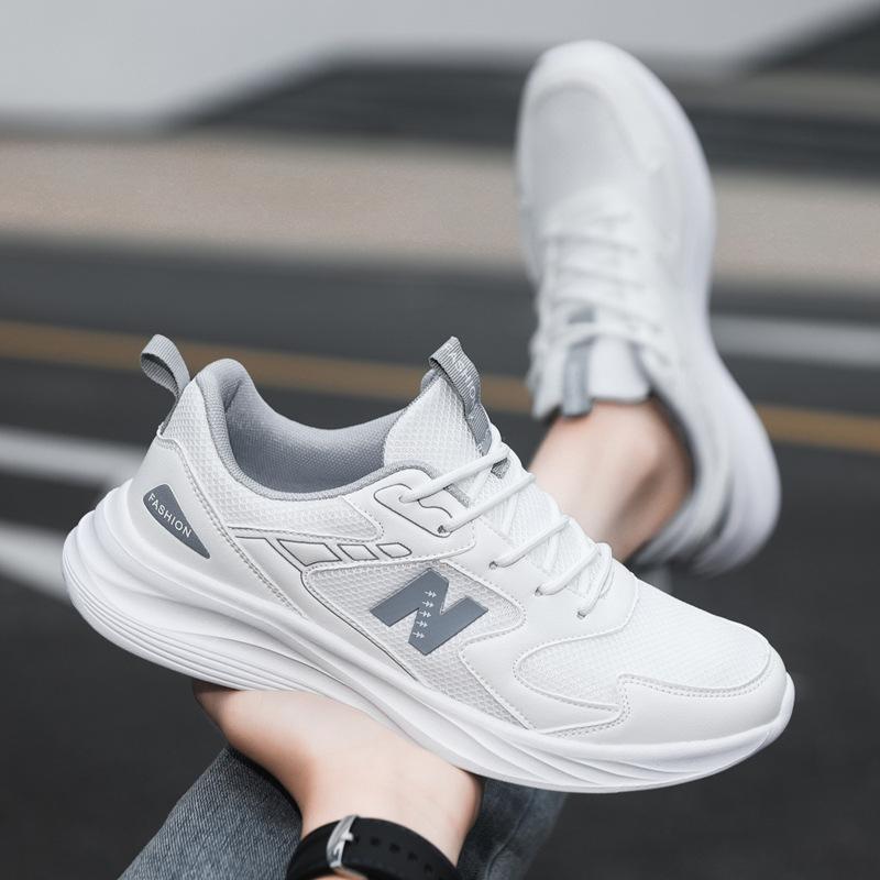 Couple New Spring Breathable Men's Shoes Comfortable Single Cotton Same Casual Shoes Trendy Soft-soled Running Sneakers