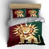 Geometric lion with sunburst. Bedding sets Duvet cover sets Duvet covers Pillowcases(1*Duvet Cover 2*Pillowcases without duvet insert)