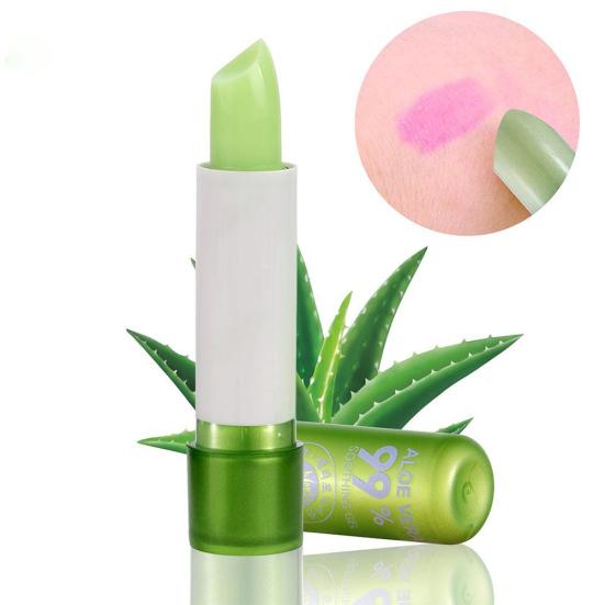 Rossetto all'aloe vera che cambia colore, cosmetico idratante a lunga durata