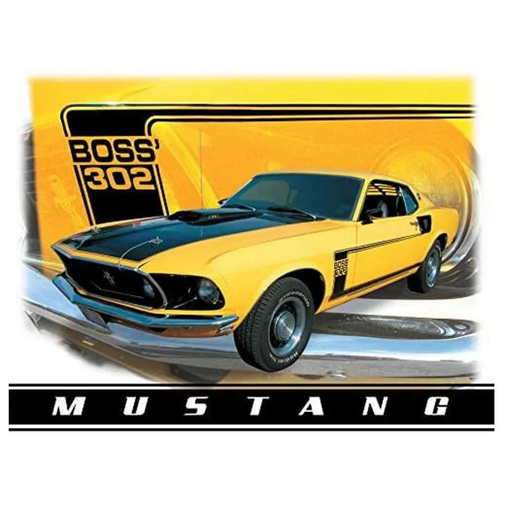 Vintage Car Metal Tin Signs Benz Mustang Posters Plate Wall Decor for Garage Bars Man Cave Cafe Clubs Retro Posters Plaque
