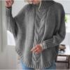 Women S Oversized Batwing Sleeve Half Turtleneck Twist Knit Sweater