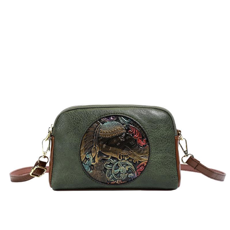 2025 Autumn Retro Minimalist Chinese-Style Handbag: Women's Trendy Small Square Crossbody Bag