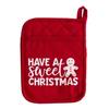 Christmas Oven Mitt with Storage Pocket Heat-Resistant Pot Holder