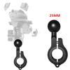 Aluminum Alloy Motorcycle Handlebar Phone Holder with 1'' TPU Ball 25mm/17mm Ball Head Extension Base Is Stable and Non-slip