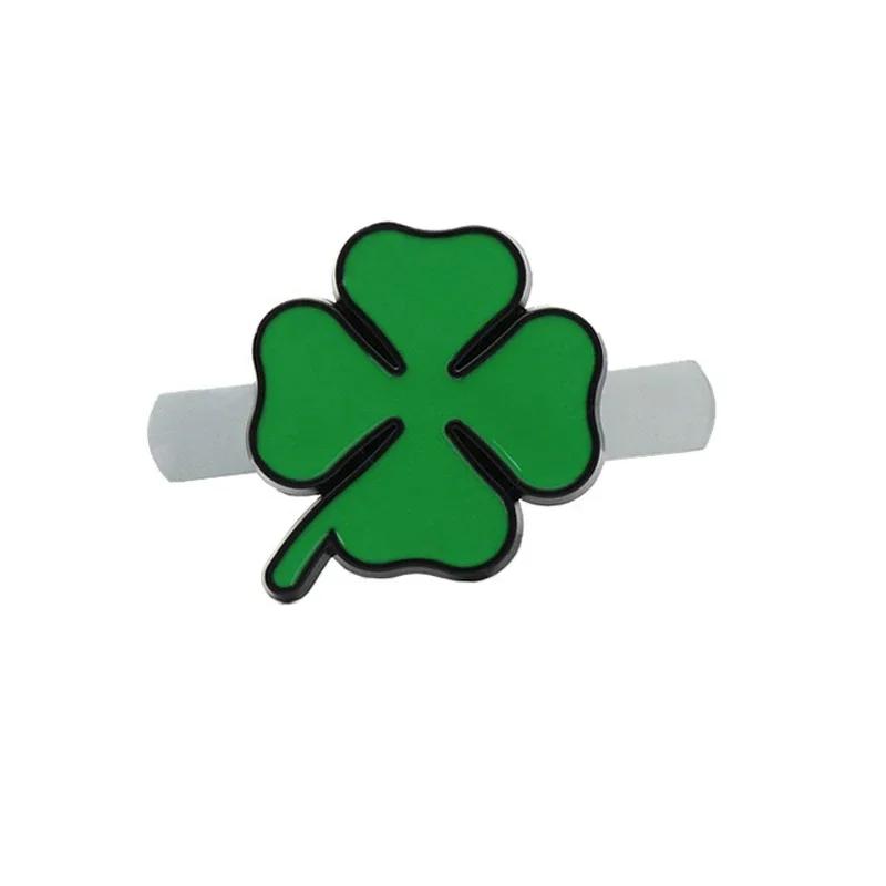 För Romeo Giulia 159 147 156 4C Stelvio Giulietta Mito Legering Bilstyling Grill Fyrklöver Emblemprydnad