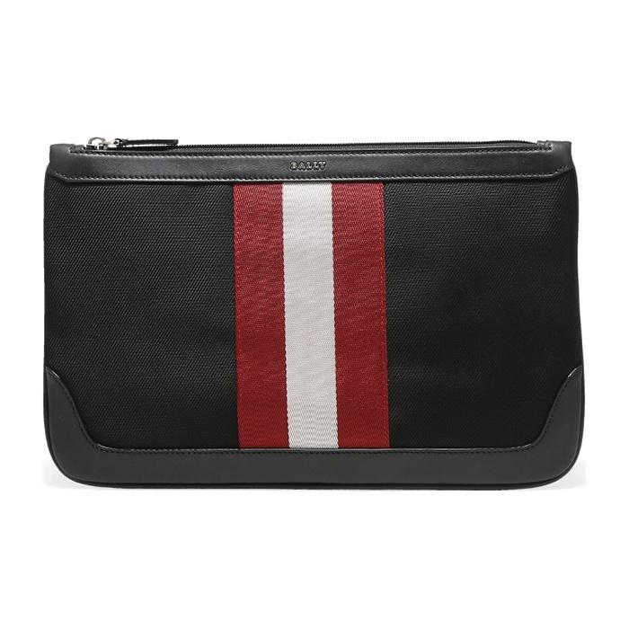 

Bally Classic Red And White Striped Leather Clutch Bag Large Men Clutch Black 6226286 Basic Set (Bag+Dust Bag)