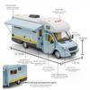 1/32 Scale Diecast Luxury RV Recreational Vehicle Car Model Metal Toy Motorhome Camper Van Touring Car Model Sound and Light Kids Gift