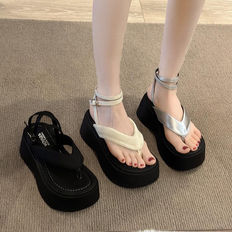 Fashion Summer Women Platform Wedges Heel Sandals Fashion Clip Toe Ladies Elegant Party Dress Gladiator Sandalias