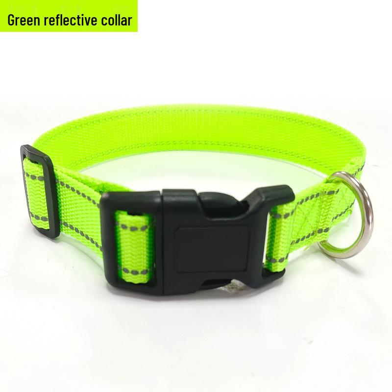 Reflective Adjustable Large Dog Collar - Non-Choke Design