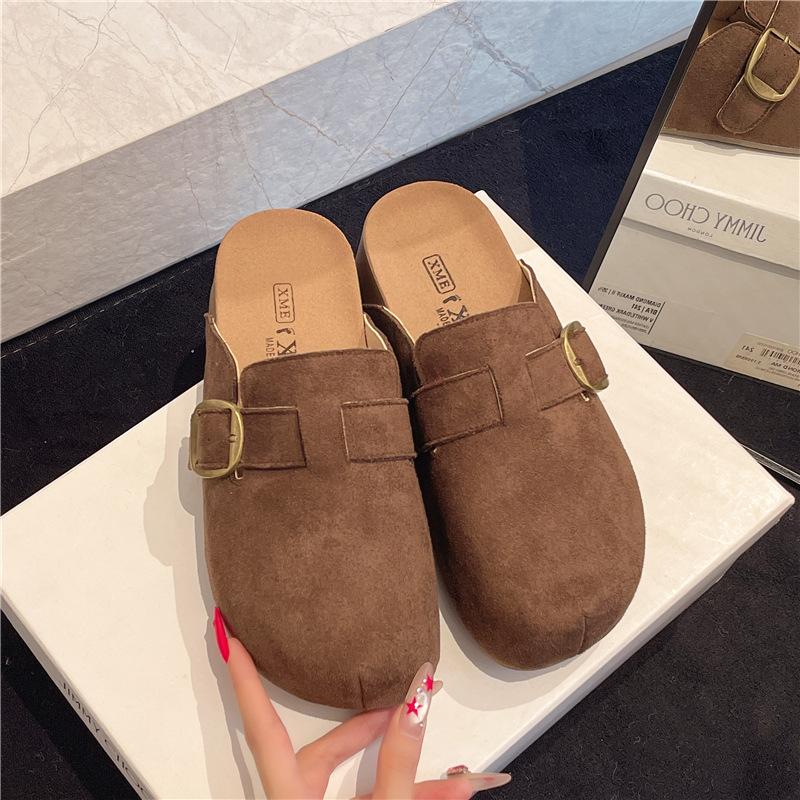 

Туфли на платформе-маффине Birkenstock, сумка, головные полушлепанцы, женская верхняя одежда 2025, новинка осени, увеличение роста на одну стопу, одинарные туфли Boken 40 темно-коричневого