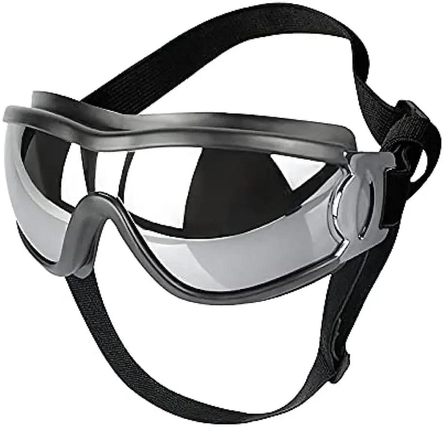 

New Adjustable Dog Goggles Cute Sunglasses Anti-UV Sun Glasses Eye Wear Protection Black Dogs Windbreak Eyeglasses Pet Supplies
