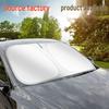 Silver-Coated UV Protection Car Sunshade: Full Blackout Heat Insulation for Windshield