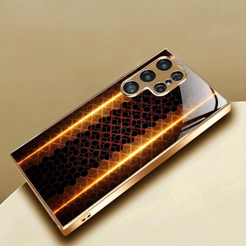 High-end PhoneCase Electroplated Glass TPU PhoneCase for Samsung Galaxy S26 S25 S24 S23 S22 S21 FE Ultra Plus Dropresistant