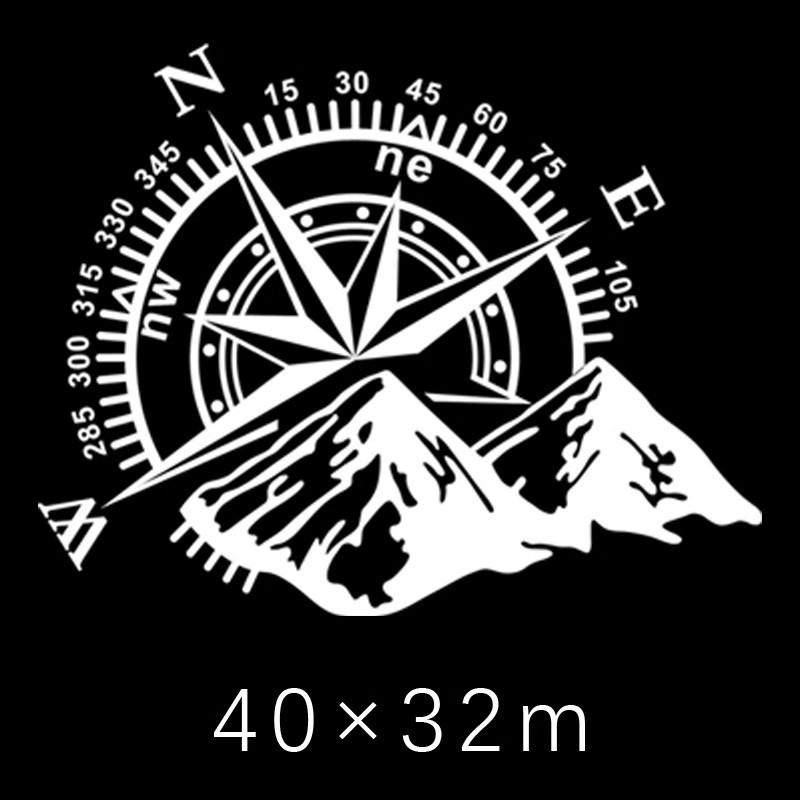 Mountain Compass Navigation Car Door Body Decal Sticker