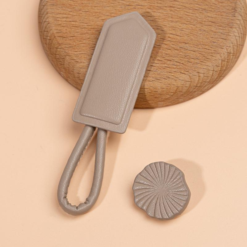 3pack PU Leather Horn Buckles Toggle Button Fasteners Handmade Sewing Buttons for Modern Clothing Enhancements