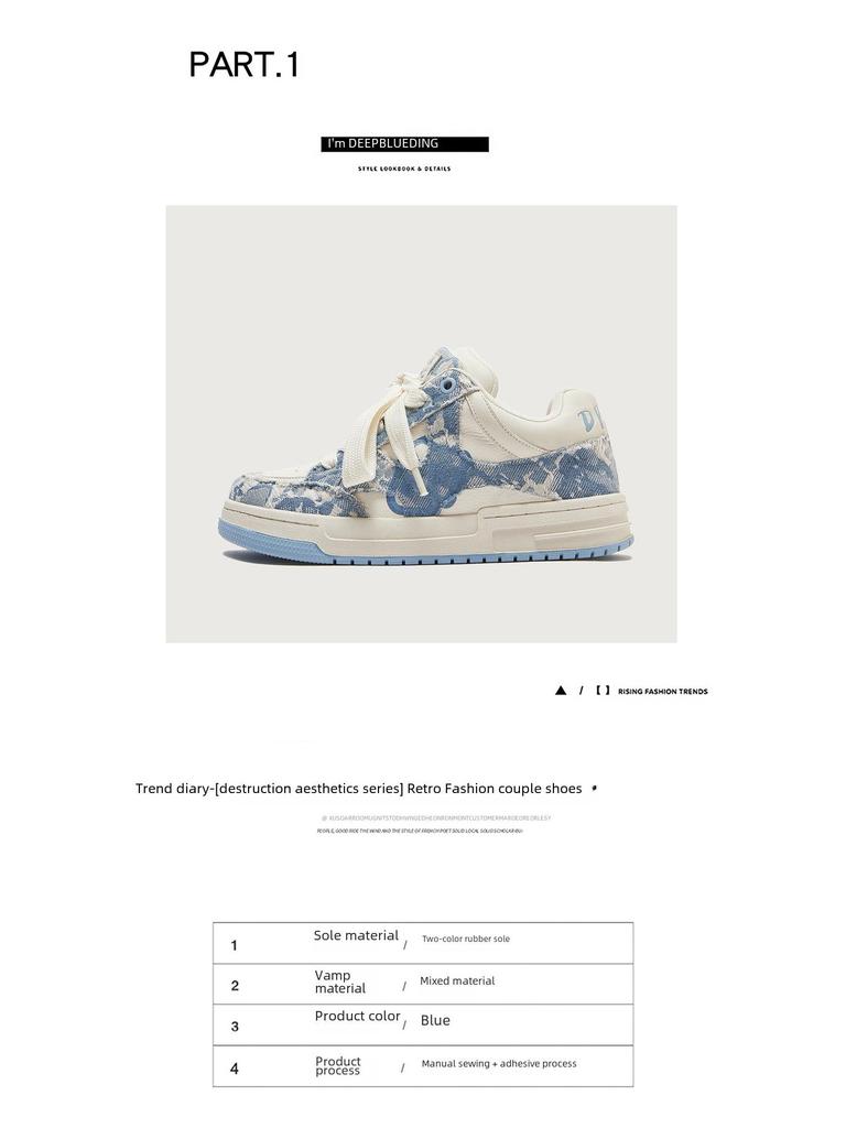 Guangzhou Designer Herre- og Dame Trendy Canvas Sko - Nasjonal Bølge Stil, Unisex Brødsko