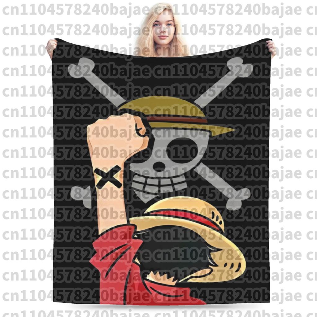 Ace Luffy Sabo One Piece Anime Blankets Flannel Awesome Warm Throw Blanket for Coverlet Autumn/Winter