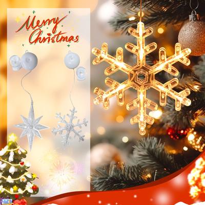 Christmas Suction Cup Lamp Decoration Beautify Christmas Scene Layout Decoration Christmas Light Window Layout
