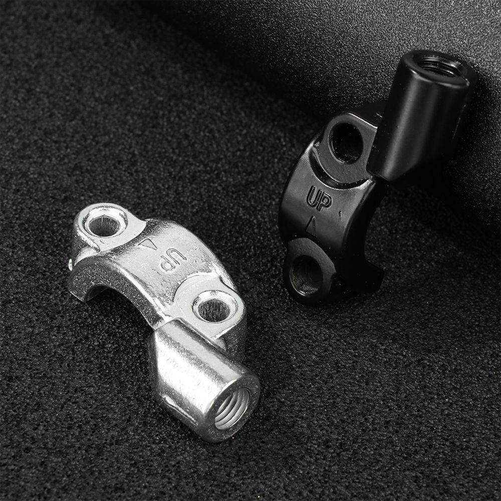 Bike ATV Quad Motorcycle Bracket Clamp Moped Dirt Pit Mirror Mount Holders For Motorbike Handlebar