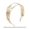 Greek Leaf Shape Hair Hoop Luxurious Model Show Tiaras Bride Styling Headwear