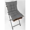 4-Piece Decorative Pofidic Chair Cushion with Lace Gray 40x40