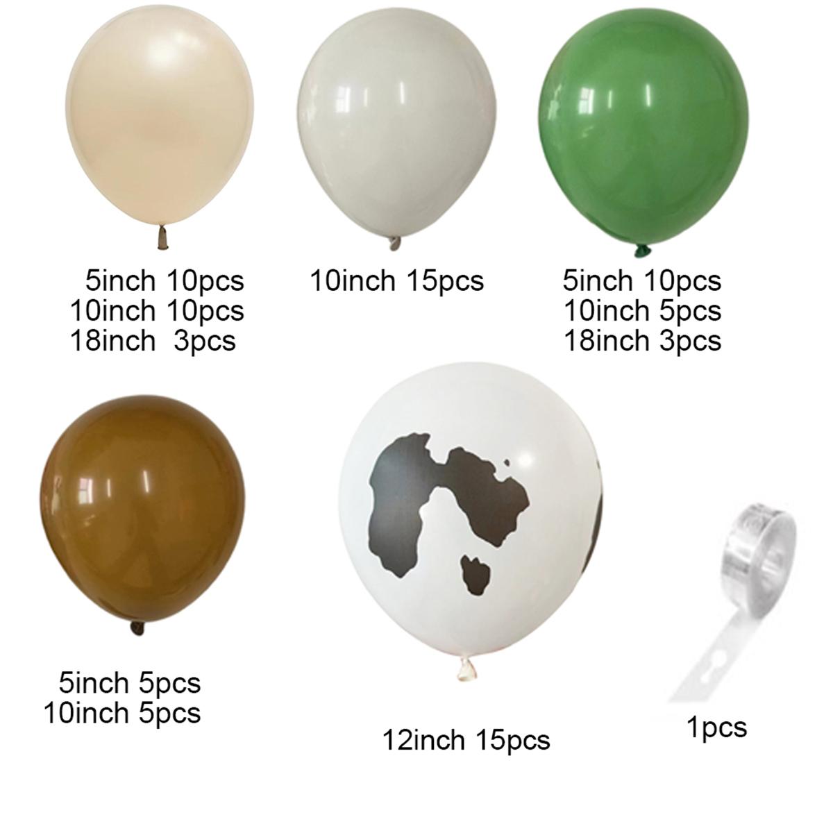 

82 шт., набор зеленых джинсовых воздушных шаров на день рождения, земные воздушные шары для вечеринки, украшение комнаты