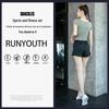 Women's 2026 Quick-Dry Breathable Three-Quarter Sportswear Set for Summer Running & Fitness