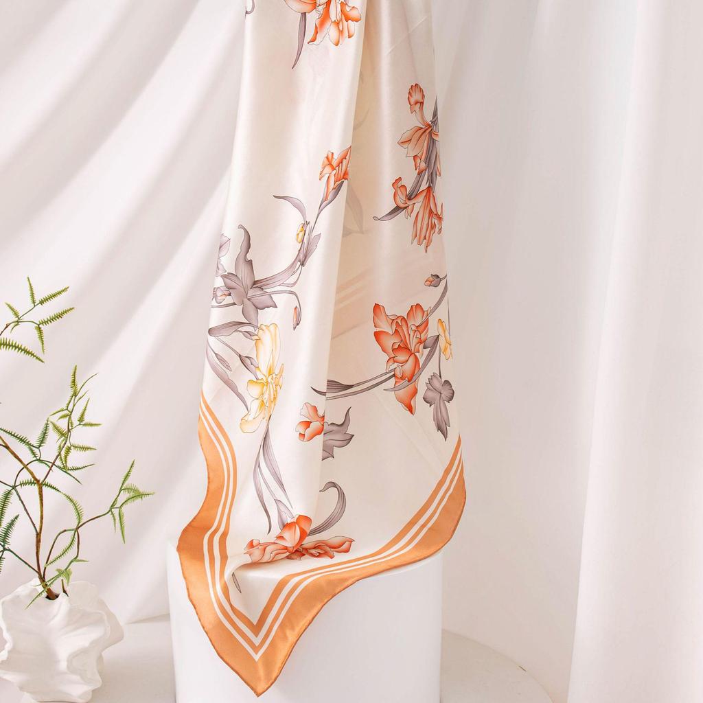 2026 Mulberry Silk Square Scarf: High-End Printed Necktie Shawl Gift for Elders