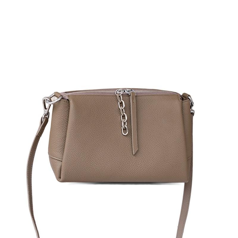 First Layer Cowhide Bag Women's Commuter Shoulder Bag New Leather Women's Bag Fashionable Versatile Soft Leather Messenger Bag