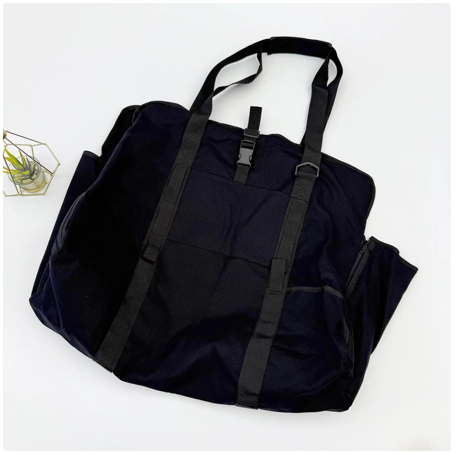 Large Capacity Wear-Resistant Portable Firewood Carrying Bag for Outdoor Storage