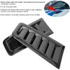 2pcs Universal Hood, Car Engine Vent Hood, Air Valve Cover Vent Hood, Car Exterior Parts for Focus RS MK2 (Carbon Fiber)