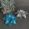 Artificial Glitter Christmas Flower Set of 6 Decorative Wreaths Wedding Party