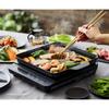 Iris Ohyama Yakiniku Plate for IH Ceramic Coating Easy To Clean Compatible with Black IHK-T37 (1400W) IHKP-YP14-B