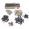 1500PCS Electronic Component Kit Resistors Transistors Ceramic Electrolytic Capacitors LED Diodes As