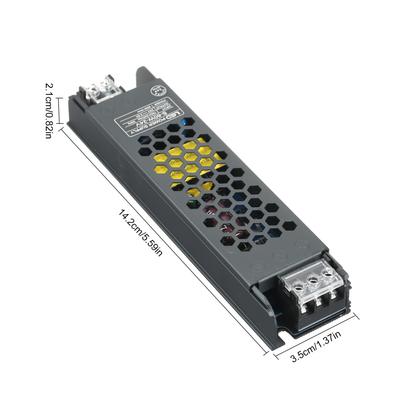 Neoglint Ultra Thin Power Supply Adapter Transformer for LED Strip Light AC190V-240V To DC 24V 2.5A
