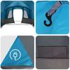 Family Tent for 12 Persons Blue and Gray 760 x 645 x 230 cm